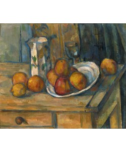 Paul Cézanne, Still Life with Milk Jug and Fruit, c.1900 (oil on canvas)