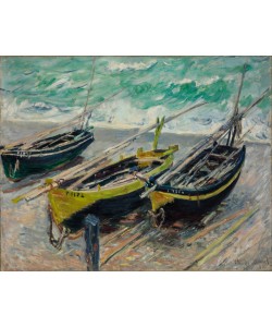 Claude Monet, Three Fishing Boats, 1886 (oil on canvas)