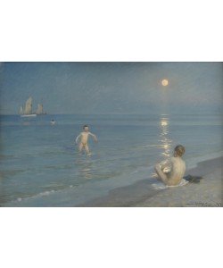 Peder Severin Kroyer, Boys Bathing at Skagen. Summer Evening, 1899 (oil on canvas)