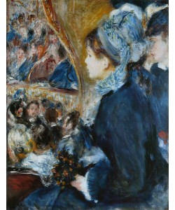 Pierre-Auguste Renoir, At the Theatre (La Premiere Sortie), 1876-7 (oil on canvas)