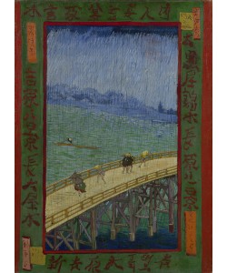 Vincent van Gogh, Japonaiserie: The Bridge in the Rain (after Hiroshige), Paris, 1887 (oil on canvas)