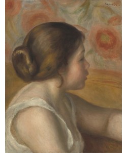 Pierre-Auguste Renoir, Head of a Young Girl, c.1890 (oil on canvas)