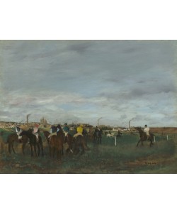 Edgar Degas, The Races, 1871-2 (oil on wood)