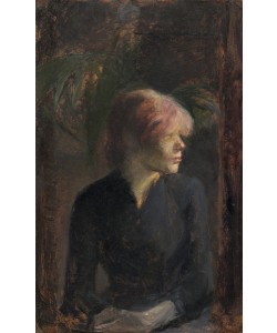 Henri de Toulouse-Lautrec, Carmen Gaudin, 1885 (oil on wood)