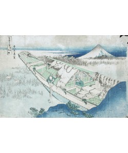 Katsushika Hokusai, Joshu, Ushibori, Hetachi Provinces from the Series Thirty Six Views of Fuji, 19th century (colour woodblock print)