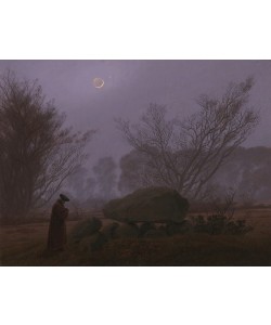 Caspar David Friedrich, A Walk at Dusk, c.1830-5 (oil on canvas)