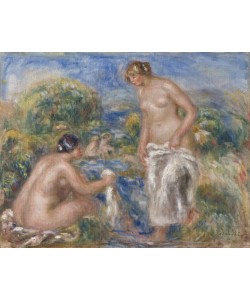Pierre-Auguste Renoir, Bathing Women (oil on canvas)