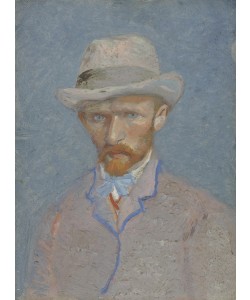 Vincent van Gogh, Self-Portrait with gray felt hat, 1887 (oil on canvas)