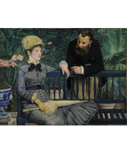 Edouard Manet, In the Conservatory, 1879 (oil on canvas)