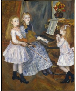 Pierre-Auguste Renoir, The Daughters of Catulle Mendes at the piano, 1888 (oil on canvas)