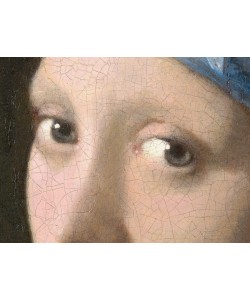 Jan Vermeer, Girl with a Pearl Earring, c.1665-6 (oil on canvas) (detail of 1109249)