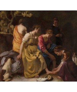 Jan Vermeer, Diana and her Companions, c.1655-56 (oil on canvas)