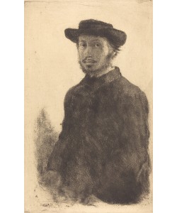 Edgar Degas, Self Portrait, c.1857 (etching)