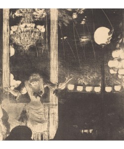 Edgar Degas, Mademoiselle Becat at the Cafe des Ambassadeurs, c.1877 (lithograph on India paper)