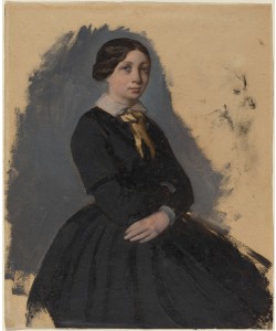 Edgar Degas, Young Woman in Black, 1861-5 (oil on wove paper)