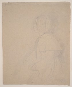 Edgar Degas, Portrait of Giulia Bellelli, 1858-9 (graphite)