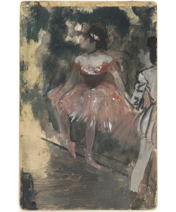Edgar Degas, Dancers, c.1878 (oil and graphite on card)