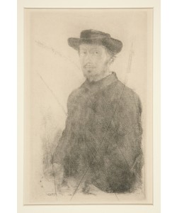 Edgar Degas, Self-Portrait, 1857 (etching)
