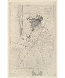 Edgar Degas, Portrait of the Engraver Joseph Tourny, 1857 (cancelled etching)