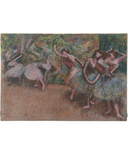 Edgar Degas, Ballet Scene, c.1907 (pastel on greenish transparent tracing paper)