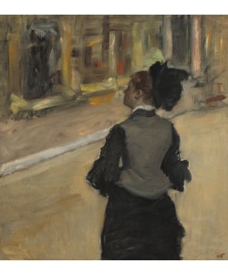 Edgar Degas, Woman Viewed from Behind (Visit to the Museum), c.1879-85 (oil on canvas)
