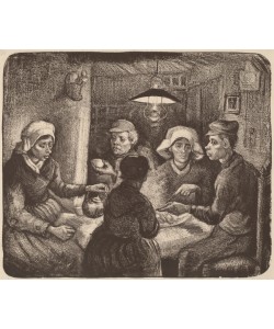 Vincent van Gogh, Potato Eaters, 1885 (lithograph in dark brown)