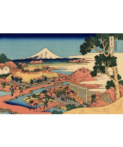Katsushika Hokusai, The Tea plantation of Katakura in the Suruga Province, c.1830 (woodblock print)