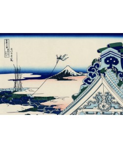 Katsushika Hokusai, Asakusa Honganji temple in the Eastern capital (Edo), c.1830 (woodblock print)