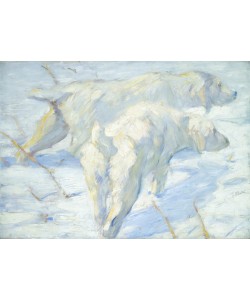 Franz Marc, Siberian Dogs in the Snow, 1909-10 (oil on canvas)