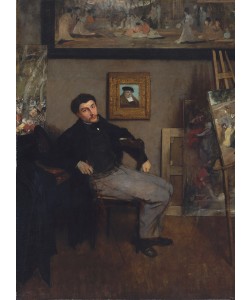 Edgar Degas, Portrait of the painter Tissot, 1867-8 (oil on canvas)