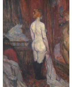 Henri de Toulouse-Lautrec, Woman before a Mirror, 1897 (oil on cardboard)