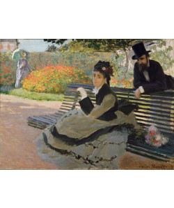 Claude Monet, Camille Monet on a Garden Bench, 1873 (oil on canvas)