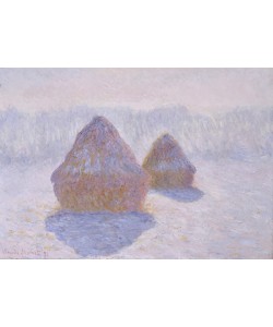Claude Monet, Haystacks (Effect of Snow and Sun), 1891 (oil on canvas)