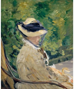 Edouard Manet, Madame Manet at Bellevue, 1880 (oil on canvas)