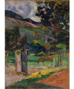 Paul Gauguin, Tahitian Landscape, 1892 (oil on canvas)