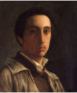 Edgar Degas, Self-Portrait, c.1855-56 (oil on paper, laid down on canvas)