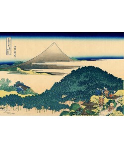 Katsushika Hokusai, Cushion pine at Aoyama, Edo, c.1830 (woodblock print)
