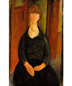 Amedeo Modigliani, Flower Vendor, 1919 (oil on canvas)