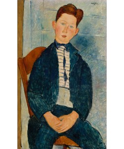 Amedeo Modigliani, Boy in a Striped Sweater, 1918 (oil on canvas)