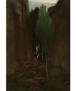 Arnold Bocklin, Spring in a Narrow Gorge, 1881 (oil on canvas)