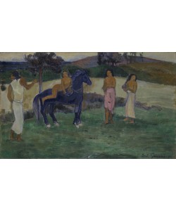 Paul Gauguin, Composition with Figures and a Horse, 1902 (oil on canvas)