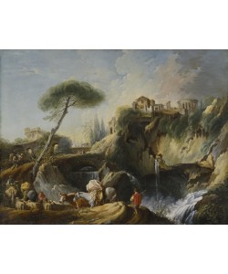 Francois Boucher, View of Tivoli with the Temple of Vesta, c.1749 (oil on canvas)