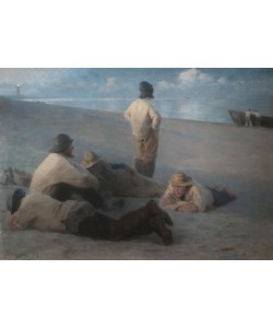 Peder Severin Kroyer, Summer Evening on the Beach at Skagen, 1884 (pastel on canvas)