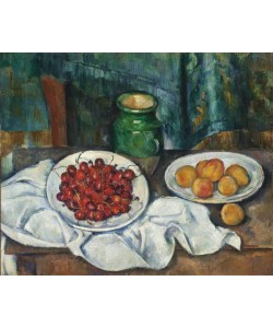 Paul Cézanne, Still Life with Cherries and Peaches, 1885-7 (oil on canvas)