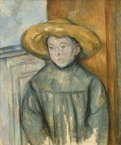 Paul Cézanne, Boy with a Straw Hat, 1896 (oil on canvas)