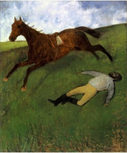 Edgar Degas, Injured Jockey, 1896-98 (oil on canvas)