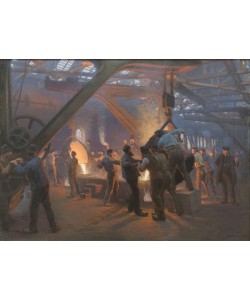 Peder Severin Kroyer, Burmeister and Wain Iron Foundry, 1885 (oil on canvas)