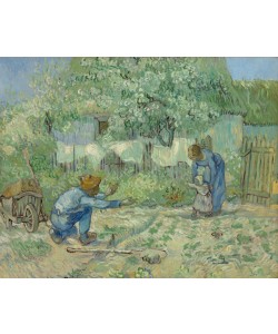 Vincent van Gogh, First Steps, after Millet, 1890 (oil on canvas)