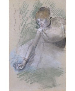 Edgar Degas, Dancer, 1880-85 (pastel on paper, laid down on board)
