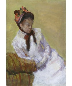 Mary Stevenson Cassatt, Portrait of the Artist, 1878 (w/c, gouache on wove paper)